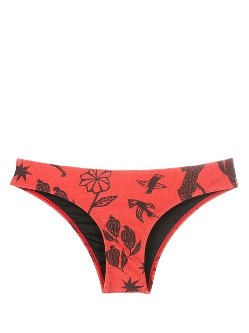 Waikiki graphic-print bikini bottoms - Brown
