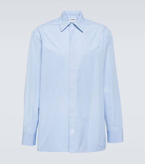 Pinstriped cotton shirt