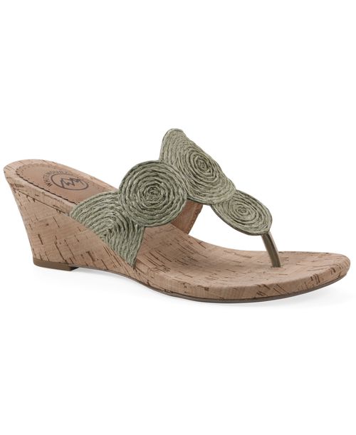 Women's Affogato Wedge Sandals - Aloe Green