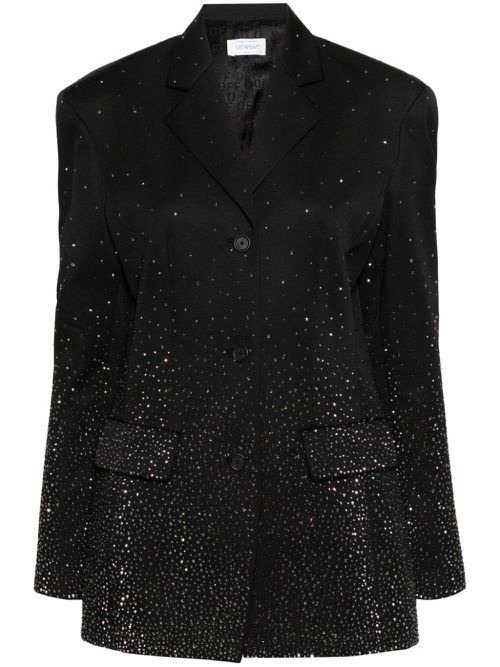 Bling single-breasted blazer - Black