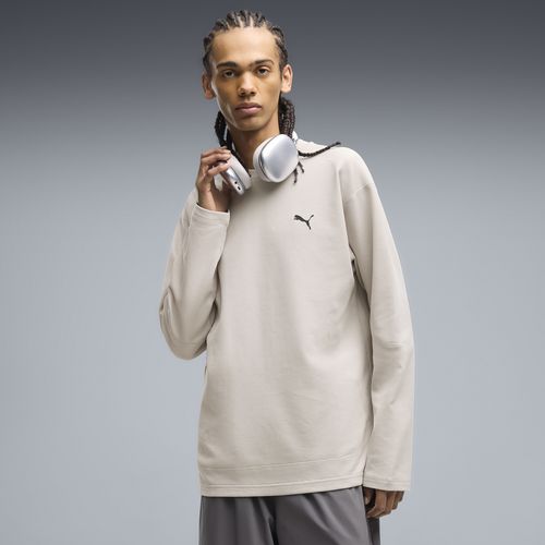 PUMATECH Men's Relaxed Waffle Long Sleeve T-Shirt in Beige