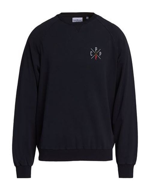 Man Sweatshirt Midnight blue Size L Cotton, Elastane