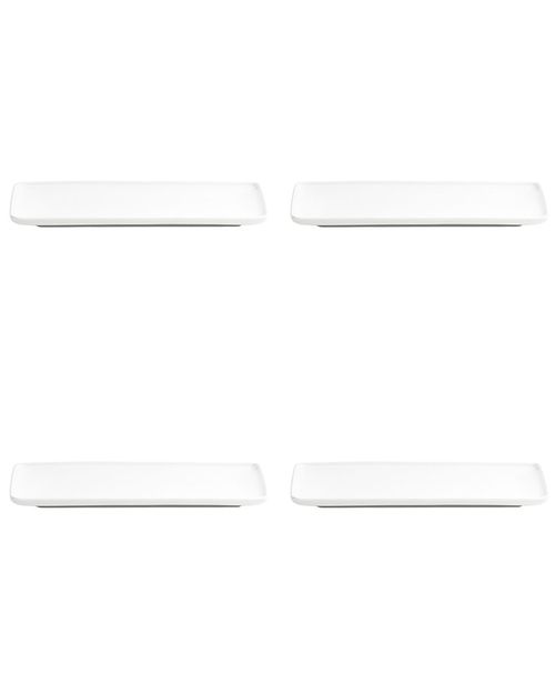 Set Of 4 Bliss Coupe Rectangle Platters
