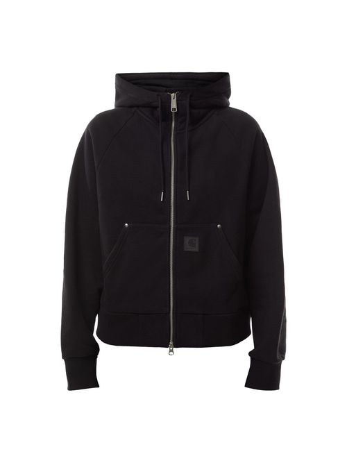 Mens Hooded Eldon Sweat Jacket in Black