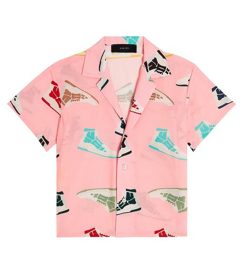 Amiri Kids Skel Top printed cotton shirt
