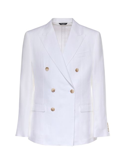 Double-breasted Linen Jacket