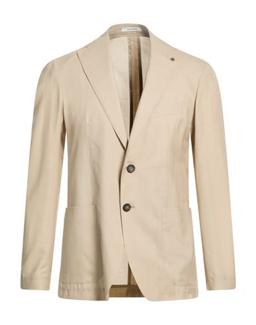Man Blazer Beige Size 40 Virgin Wool, Silk
