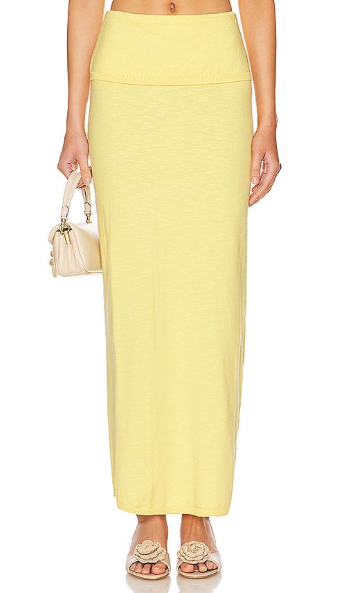 Lovers and Friends Lumielle Maxi Skirt in Yellow. L. Also in M