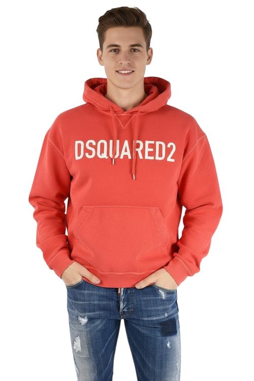 Red Regular Logo Hoodie