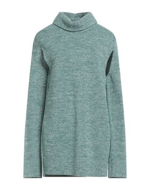 Woman Turtleneck Emerald green Size 2 Wool, Cashmere