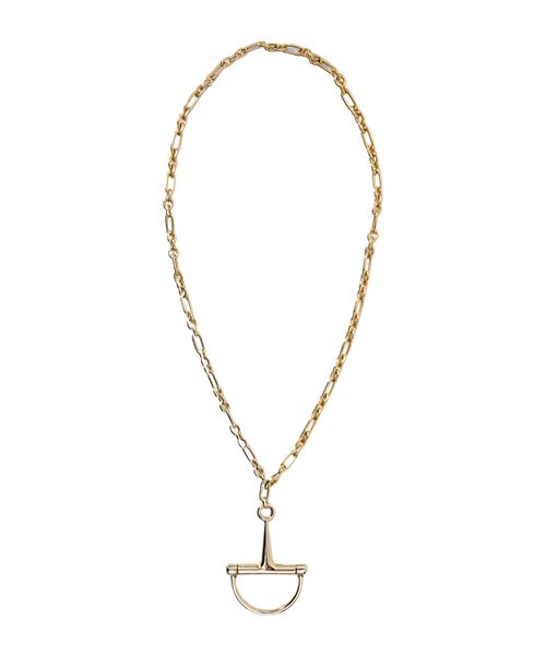 Necklace with stirrup