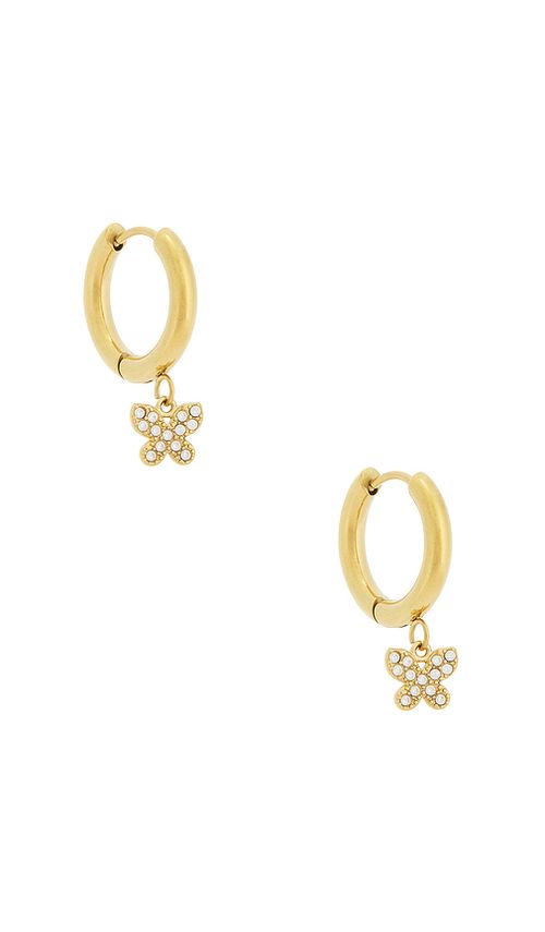 Casa Clara Mari Drop Earrings in Metallic Gold