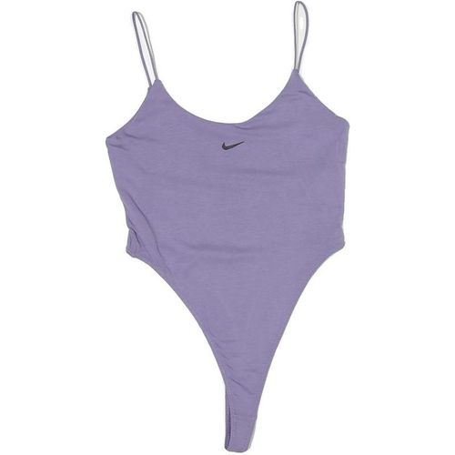 NIKE Womens Purple Slim Vest S Spaghetti Strap Crew Neck Cotton Casua