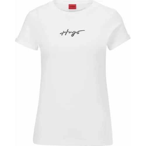 Hugo Boss Women's Slim T-Shirt - White - Size: 10