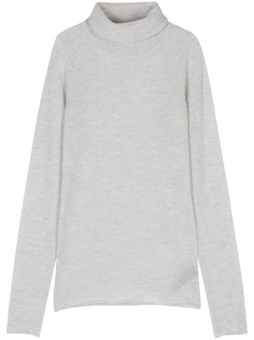 Mélange-effect sweater - Grey