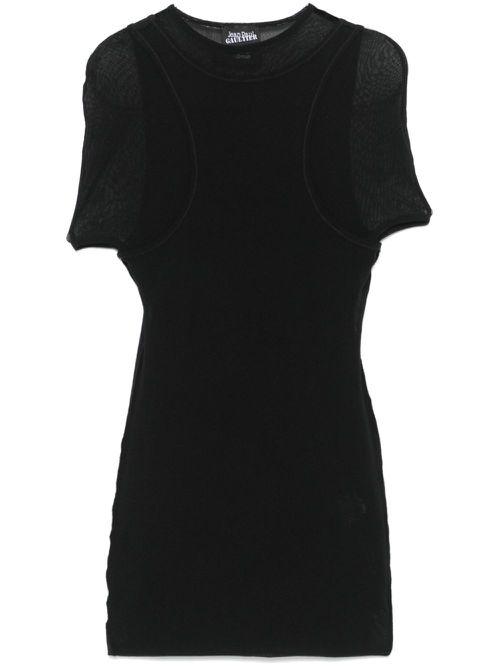 X Shayne Oliver The Double mini dress - Black