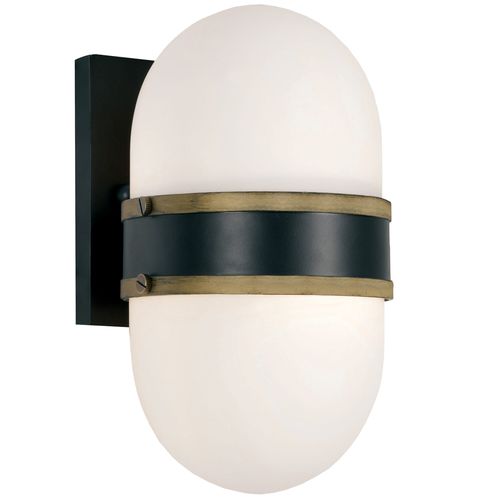 Brian Patrick Flynn for Capsule 10" Outdoor Wall Light in Black And Gold