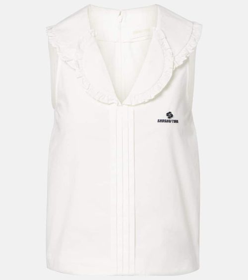 Ruffled cotton top