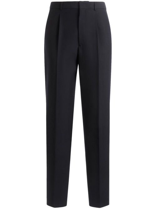 Straight-leg tailored trousers - Blue