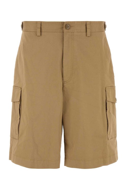Cappuccino Stretch Cotton Bermuda Shorts