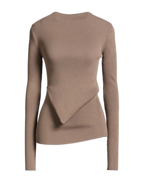 Woman Sweater Taupe Size S Viscose, Polyester