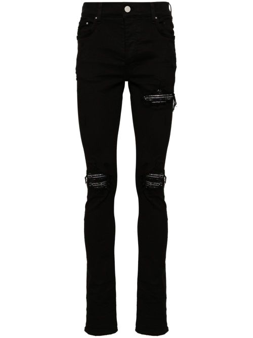 Crystal MX1 mid-rise skinny jeans - 018 BLACK