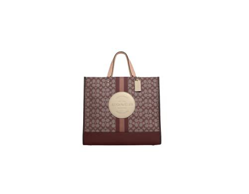 COACH Dempsey Tote 40 In Signature Jacquard With Stripe Patch 