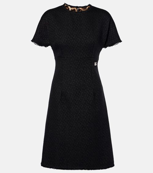 DG wool-blend tweed minidress