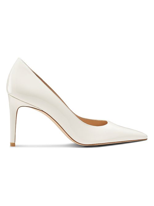 Women's Power 75MM Patent Leather Pumps - Cream