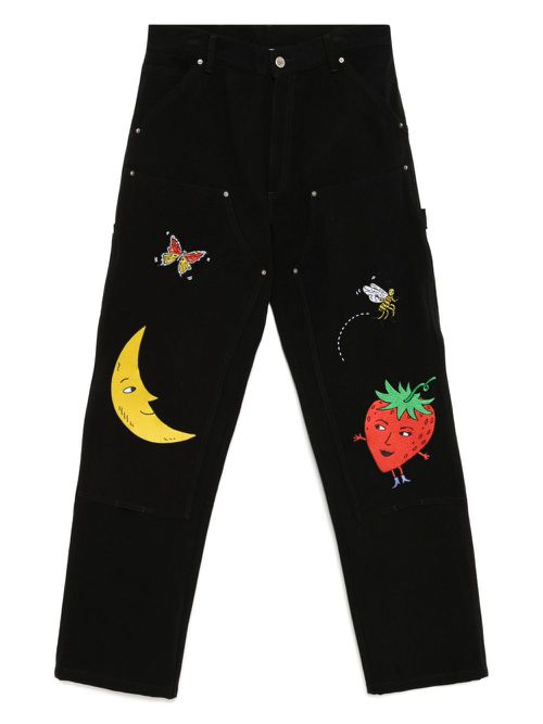 Sky High Farm embroidered jeans - Black