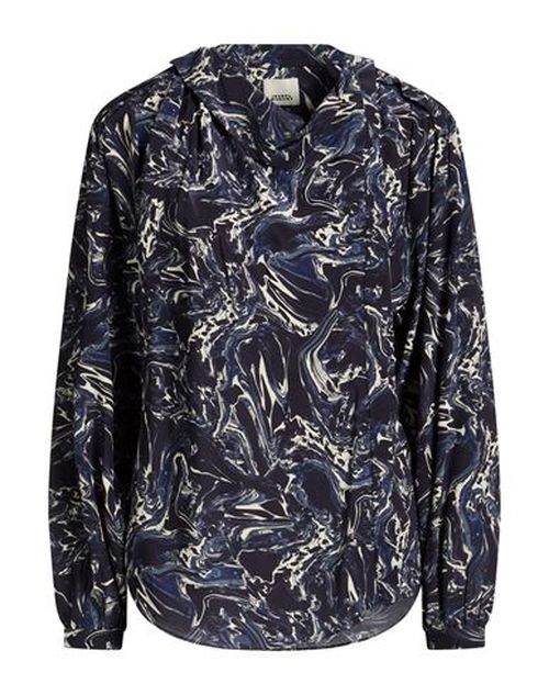 Woman Shirt Navy Size 4 Silk