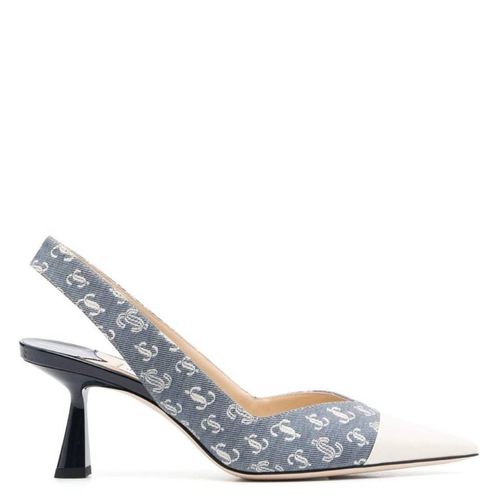 Liya 65 Denim Slingback Pointed Toe Pumps