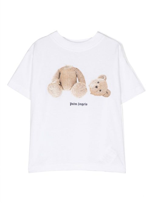 Broken Bear organic-cotton T-shirt - White