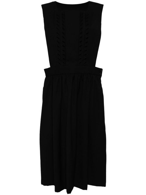 Sleeveless midi dress - Black