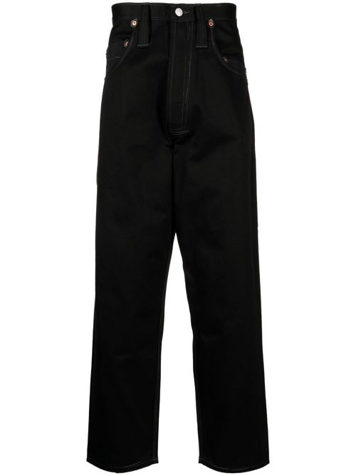 X Levi's decorative-stitching mid-rise drop-crotch jeans - Black