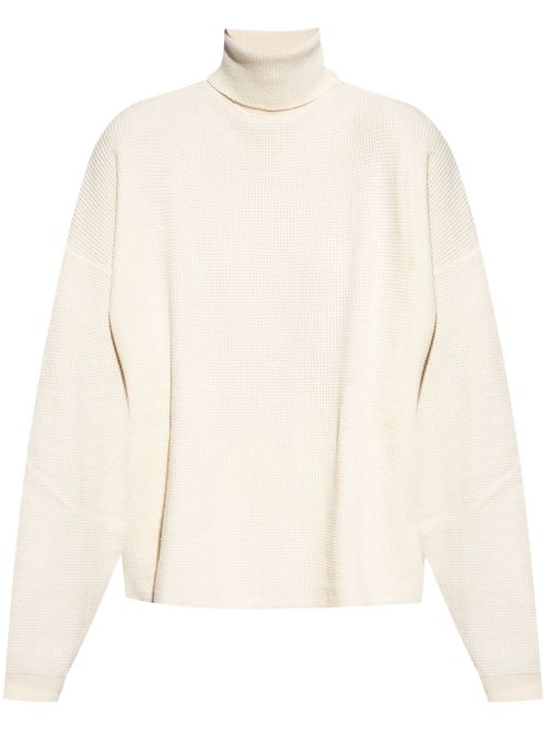 Waffle Turtleneck sweater - Neutrals