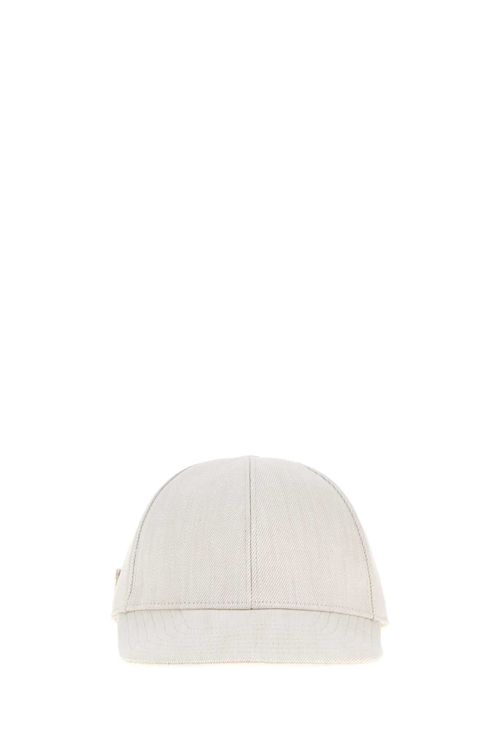 CAPPELLI Chalk Denim Baseball Cap — White