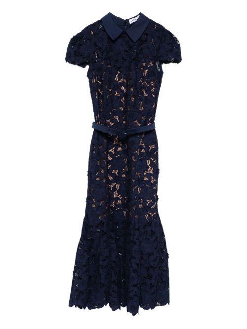 Guipure Lace Midi Dress