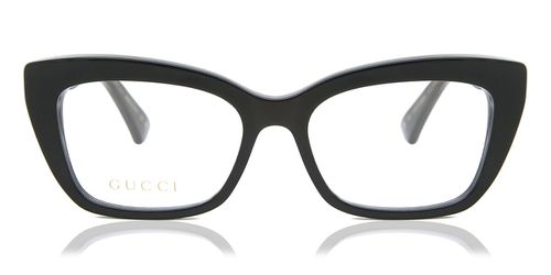 Gucci GG0165ON 001 Women's Eyeglasses Black Size 51 - Blue Light Block Available