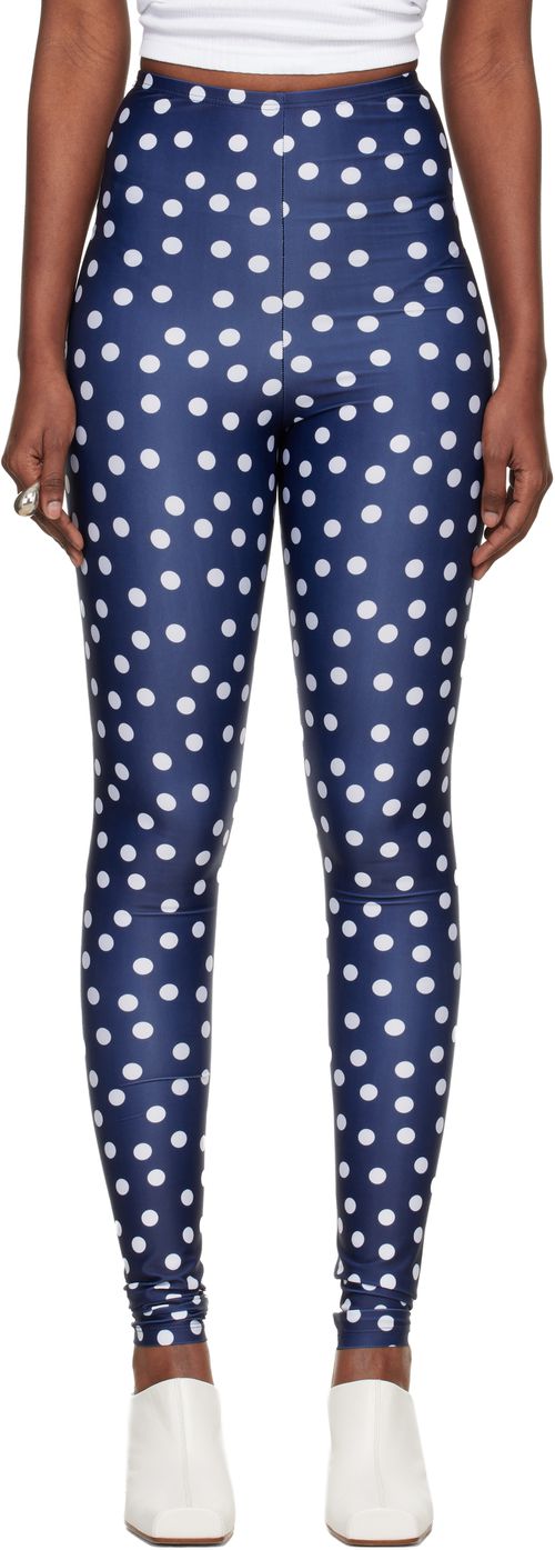 Navy 'The Polka-Dot' Leggings