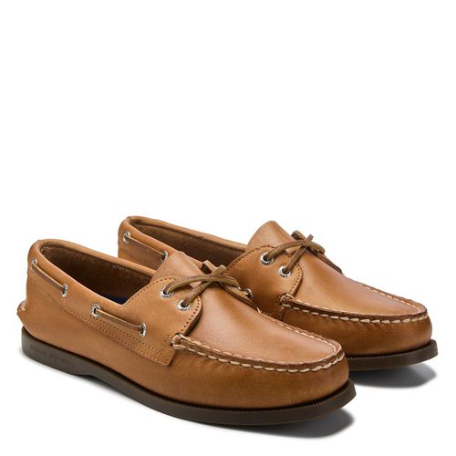 Women's A/O 2 Eye Leather Boat Shoes (Nutmeg Tan)