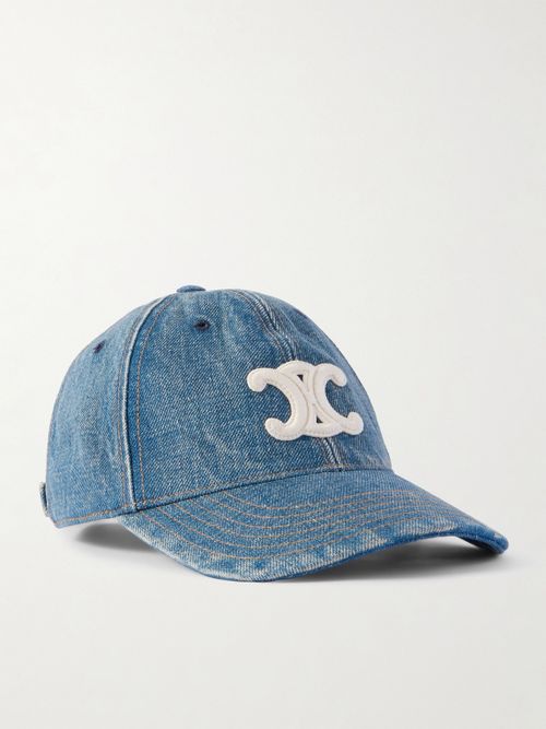 Men - Logo-Appliquéd Denim Baseball Cap