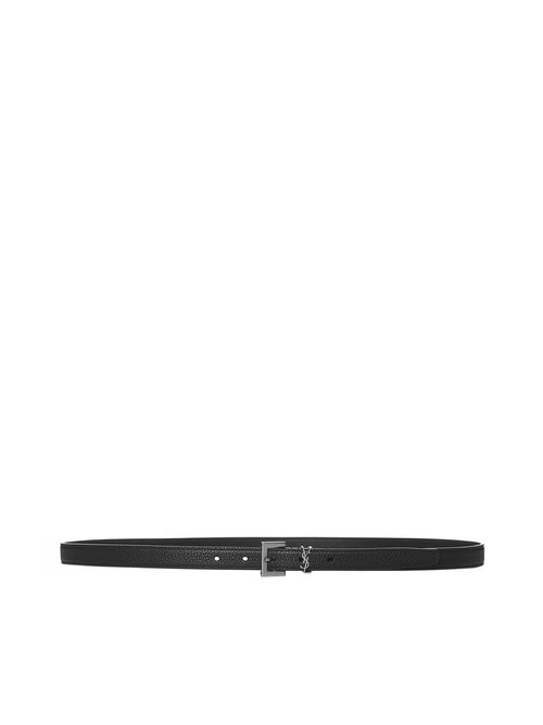 SAINT LAURENT | YSL logo leather belt <BR/>| Man | 85