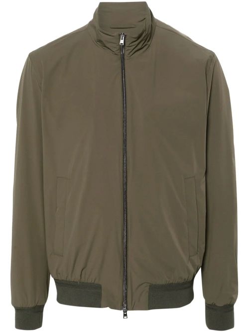 Taffeta Bomber Jacket — Olive