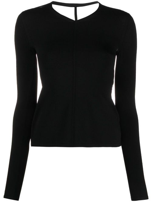 Iskra open-back top - Black