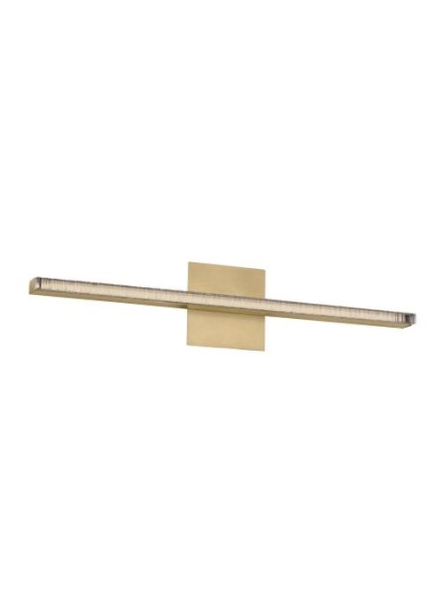 Natural Brass LED Bath Vanity from the Serre Collection