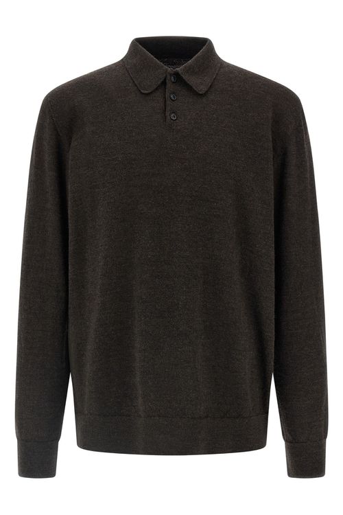 Suede Patch Polo Shirt
