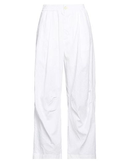 Collection Privēe? Woman Pants Off white Size 6 Polyester, Cotton