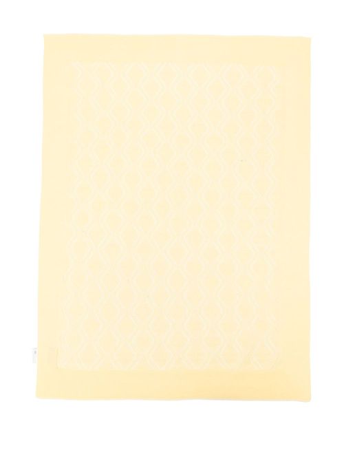 Pointelle-knit blanket - Yellow