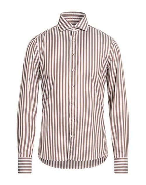 Stenströms Man Shirt Chocolate brown Size S Cotton